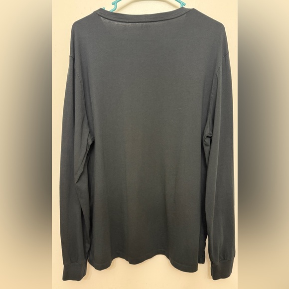 Polo Ralph Lauren Men’s Black V Neck Long Sleeve Shirt Size L 20*26 Red Pony - Picture 6 of 9